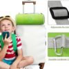 Travel Pillow and Blanket Set Travel Pillow Airplane Travel Essentials with Sleep Mask for Kids Green Dinosaur - Image 7