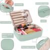 Queboom Travel Makeup Bag Cosmetic Bag Makeup Bag Toiletry bag for women and men (Green) - Image 4