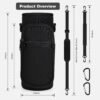 Water Bottle Holder with Strap, Water Bottle Carrier Bag with Phone Pocket, Shoulder Hand Strap Insulated Neoprene 32/40 oz Water Bottle Sleeve for Walking Hiking Camping Gym - Image 2