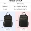 LOVEVOOK Laptop Backpack for Women, 15.6 Inch, Black, Quilted Commuter Backpack with USB Charging Port, Water Resistant, Lightweight Travel Work Backpack - Image 9