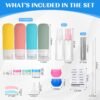 19 Pack Travel Size Toiletries Containers Refillable Perfume Bottles Tsa Approved Travel Toiletry Bag For Women Must Haves Accessories Travel Essentials - Image 2