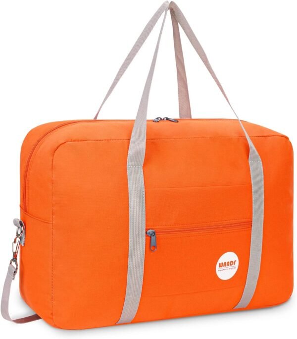 WANDF For Spirit Airlines Personal Item Bag 18x14x8 Travel Duffel Bag Underseat Foldable Carry-on Luggage for Women