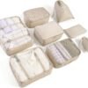 Packing Cubes for Suitcases Travel Luggage Organizers,8 Set Travel Essentials Luggage Organizer for Travel Accessories Shoe Bag Tioletry Bag Laundry Bag