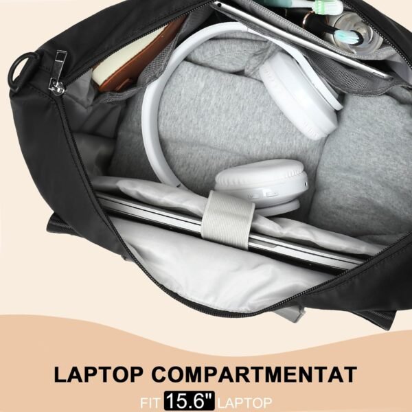 LEDAOU Carry On Tote Bags for Women, Travel Weekender Bag, Overnight Bag Personal Item Airplane, Sports Gym Work Bag - Image 6