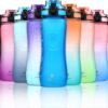 25OZ Motivational Water Bottle with Time Marker, BPA Free Leakproof Tritan Water Jug, 0.2 Gallon Water Bottles