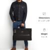 TUMI - Alpha Garment Bag Tri-Fold Carry-On - Gown & Suit Carrier - Travel Garment Bag - Hand Carry Luggage - TUMI Tracer - Black - Image 7