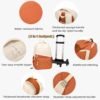 Rolling Backpack for Boys Girls School BookBag with Wheels Kids Luggage Trolley Back Pack on Wheels Elementary Travel Bag - Image 4