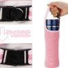 16 Oz Water Bottle Sling Bag Keeper, Tumbler Holder Water Bottle Handle Bag, Travel Thermoses Coffee Holder Bag, Water Bottle Carrier Protective Sleeve with Strap, Non-Slip, Insulated (Pink) - Image 3