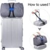 Adjustable Luggage Straps for Suitcases Add a Bag High Elastic Travel Bag Bungees Connecting Carry On Bag TSA Approved (2 Pack Blue) - Image 2
