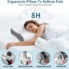 Cervical Neck Pillow Memory Foam Pillows for Neck Pain Relief, Ergonomic Pillow for Shoulder Pain, Contour Pillow for Sleeping, Orthopedic Bed Pillows Neck Support for Side Back Stomach Sleepers - Image 3