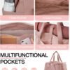 BAGSMART Weekender Bags for Women, Travel Duffel Bags with Shoe Compartment,Personal Item Travel Bag with Toiletry Bag - Image 3