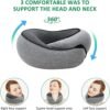 YOECO Travel Pillow,Neck Pillow,Travel Neck Pillow,Memory Foam Travel Pillow,Foam Travel Neck Pillow for Airplanes. - Image 3