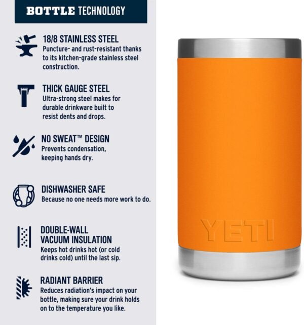 YETI Rambler Jr. 12 oz Kids Bottle, with Straw Cap - Image 3