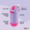 Ello Kids Colby 12oz Stainless Steel Insulated Water Bottle with Straw and Built-In Silicone Coaster Carrying Handle and Leak-Proof Locking Lid for School Backpack, Lunchbox, and Outdoor Sports - Image 3