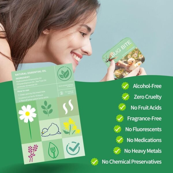 Bug Bite Itch Relief Patches 54 Count, Cute Duck Hydrocolloid Patches for Various Groups of People,Travel Essentials Itch Mosquito Relief for Various Groups of People - Image 7
