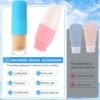 Lusofie 16Pcs Silicone Travel Sleeves For Toiletries Reusable Bottle Covers For Travel Leak Proof Travel Bottles Toiletry Sleeves For Leak Proofing Travel Essentials For Women Travel Accessories - Image 3