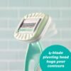 Schick Intuition Go Disposable Travel Razor for Sensitive Skin, 1 Count | Razors Sensitive Skin, Women’s Disposable Razors with Organic Aloe, Travel Razors for Women, Travel Essentials - Image 5