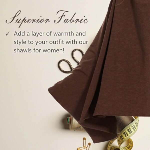 PIQIDIG Women's UPF 50+ Scarf Shawl Wayfarer Wrap Shawl Sun Protection Cover Up for Travel Beach Swimming Outdoor One Size - Image 4