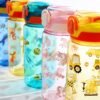 Kids Water Bottle for School or Travel, 20 Oz 2 Pack Durable Plastic Water Bottle with Silicone Straw and Pop-Up Spout Cover, BPA Free & Dishwasher Safe(Rocket & Ocean Animals) - Image 6