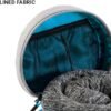 Universal Pillow Packer, Ideal for Carrying Travel Pillow, Compatible with Most Memory Foam Pillows, Perfect for Airplane, Bus, Car, and Train Journey, Travel Essentials, Blue - Image 3