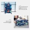 OrgaWise Luggage Covers for Suitcase - Fashionable Protector, Elastic Washable & Stretchable Suitcase covers for luggage, Anti-scratch - Fits 18-32 Inch Luggage（Travel S） - Image 4
