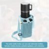 uxcell Water Bottle Holder with Adjustable Shoulder Strap Water Bottle Carrier Bag Mesh Crossbody Water Bottle Carrier with Pocket for Sports Hiking Walking Travel - Image 4