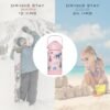 Hippypotamus Kids Water Bottle - Vacuum Insulated Stainless Steel Thermos Bottle With Straw Lid & Soft Spout For Toddlers & Kids - 12 oz (Pink Unicorn) - Image 6