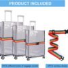 3PCS Waterproof Luggage Protective Cover with Colorful Straps Clear Suitcase Cover Protectors PVC Transparent Travel Dustproof Luggage Sleeve Protector(20 Inches, 24 Inches, 28 Inches) - Image 3