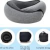 incemer® Premium Travel Pillows for Airplanes, Memory Foam Neck Pillow Airplane Pillow, Travel Neck Pillows for Airplanes, Head Support Soft Pillow for Sleeping Rest (Grey) - Image 7