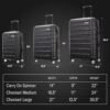 Samsonite Omni 2 Hardside Expandable Luggage with Duel Spinner Wheels, Midnight Black, 3-Piece Set (CO/MED/LG) - Image 8
