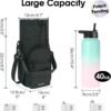 sportsnew Water Bottle Holder with Strap 32oz 40oz Insulated Water Bottle Carrier Sling Bag with Phone Pocket Water Bottle Sleeve for Walking Hiking, Patent Pending - Image 2