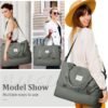 Weekender Bags for Women,Personal Item Travel Bag with Shoes Compartment,Overnight Travel Duffel Bag with Toiletry Bag - Image 7