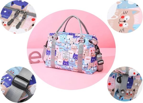 Travel Duffle Bag Weekender Overnight Bag Gym Tote Bag with Dry and Wet Separated Pocket for Women Girls Shoulder Bag Workout Duffel Bag Water Resistant - Image 6