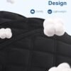 BAGSMAT Travel Laptop Backpack, Cute College Backpack for Women, Quilted Computer Bookbag, Water Resistant 15.6 Inch Laptop Lightweight Casual Bag Backpack - Image 4