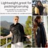 Harewom Lightweight Linen Feeling Shawl Wraps for Women Dressy Travel Gauze Summer Scarfs for Evening Dresses - Image 4