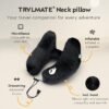 Inflatable Neck Pillow - Adjustable and Compact Travel Pillow, Ultimate Comfort for Long Flights, Airplane Pillow with Detachable Hood - Your Essential Travel Companion - Image 2