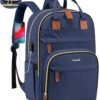LOVEVOOK Laptop Backpack for Women & Men, Unisex Travel Anti-theft Work College Bag, Business Computer Backpacks Purse, Casual Hiking Daypack with Lock, Fits 15.6 Inch Laptop, Dark Blue