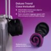 Cabeau Evolution Cool Travel Neck Pillow Cooling Airflow Vents, Memory Foam Neck Support, and Adjustable Clasp - Comfort On-The-Go with Carrying Case - Airplane, Train, Car, and Gaming (Black) - Image 6