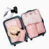 Travel Packing Cubes, VAGREEZ Lightweight Luggage Organizers Bags Set for Carry on Suitcase (6Pcs Pink) - Image 2