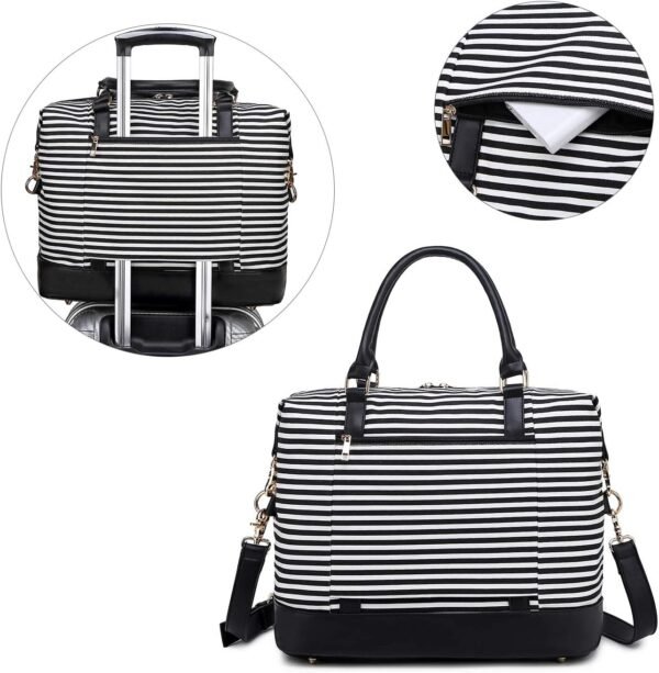 CAMTOP Women Ladies Travel Bag Canvas Weekend Overnight Carry On Luggage Bags - Image 7