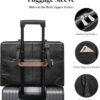 S-ZONE Leather Laptop Tote Bag for Women Work Fit Up to 15.6 inch Large capacity Briefcase Shoulder Purse with Trolley Sleeve - Image 5