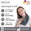 Infinity Loop Solid Color Scarf With Hidden Zipper Pocket For Women - Lightweight Travel Neck Wrap - Image 3