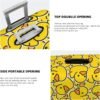 Cute Rubber Ducky Luggage Suitcase Covers Elastic Washable Yellow Cartoon Ducks Luggage Protector Travel Suitcase Protective Cover For Kid And Adult, S (Fit 18-21 Inch Luggage) - Image 5