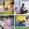 Large Carry On Travel Backpack - Flight Approved Waterproof Luggage Suitcase Backpacks Personal Item Size for Women Fit 17 Inch Laptop College Overnight Bag Anti-Theft Weekender Daypack Light Purple - Image 7