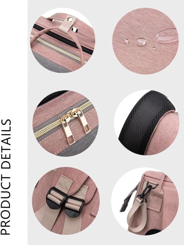 Green Diaper Bag Backpack for Mom: Baby Bags for Boys Girls Toddler Women Men Large Back Pack Diapers Bag Big Travel Pañaleras Modernas Para Bebe Niña Unisex Newborn Essential Baby Registry - Image 5