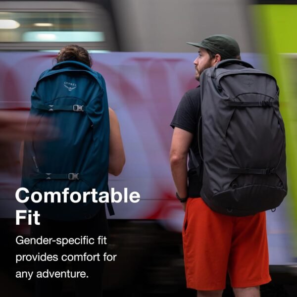 Osprey Farpoint 55L Men's Travel Backpack, Muted Space Blue - Image 5