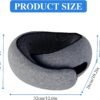Travel Pillow, Neck Pillow, Neck Pillow for Traveling, 360° Travel Neck Pillows for Airplanes, Memory Foam Airplane Pillow, Soft Airplane Neck Pillow Stowable Travel Pillows for Airplanes - Image 7