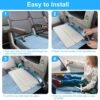 Toddler Airplane Bed, Kids Airplane Seat Extender Travel Bed, Kids Airplane Travel Essentials, Airplane Must Have for Toddlers, Baby Portable Plane Bed Foot Rest for Flights - Image 6