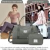 Weekender Bags for Women,Personal Item Travel Bag with Shoes Compartment,Overnight Travel Duffel Bag with Toiletry Bag - Image 9