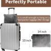 Tirrinia Travel Portable Blanket with Feet Airplane Office Poncho 4 in 1 Zippered Front Pocket Premium Cozy Fleece Blankets with Built-in Bag - Image 4